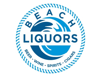 Beach Liquors logo design by cikiyunn