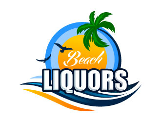 Beach Liquors logo design by Suvendu