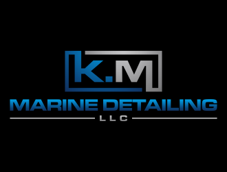 K.M. Marine Detailing LLC logo design by p0peye