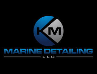 K.M. Marine Detailing LLC logo design by p0peye