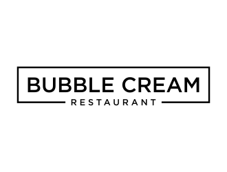 Bubble Cream Restaurant logo design by p0peye