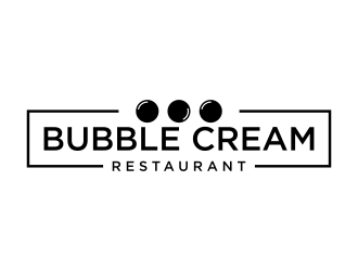 Bubble Cream Restaurant logo design by p0peye