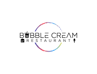 Bubble Cream Restaurant logo design by Creativeminds