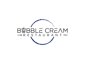 Bubble Cream Restaurant logo design by Creativeminds