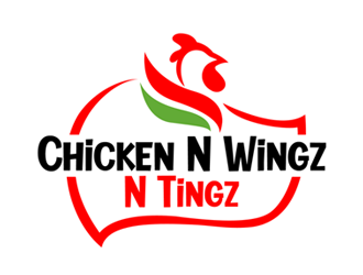 Chicken N Wingz N Tingz logo design by ingepro