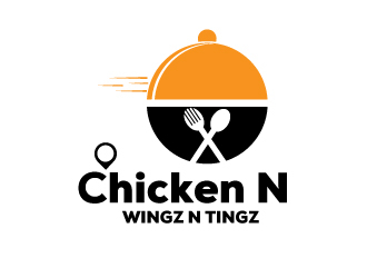 Chicken N Wingz N Tingz logo design by Suvendu