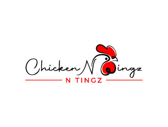Chicken N Wingz N Tingz logo design by MonkDesign