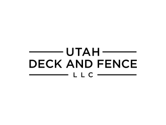 Utah Deck and Fence, LLC logo design by Barkah
