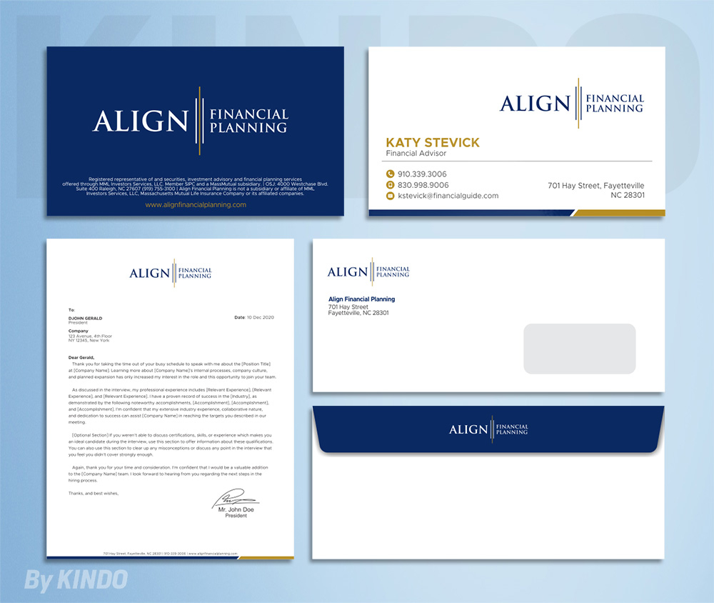 Align Financial Planning logo design by Kindo