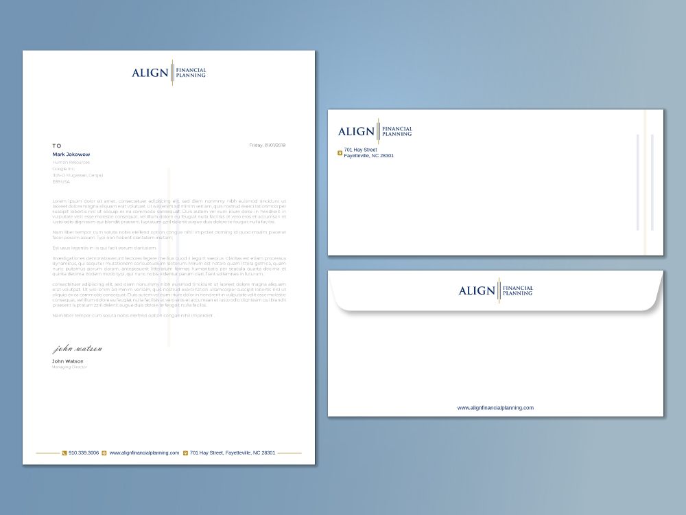 Align Financial Planning logo design by Boomstudioz