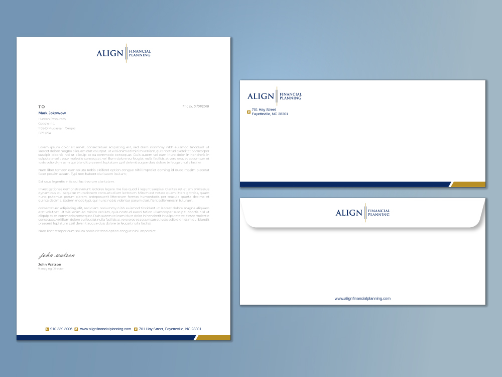 Align Financial Planning logo design by Boomstudioz