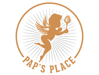 Pap’s Place  logo design by aryamaity