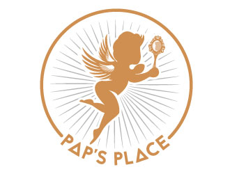 Pap’s Place  logo design by aryamaity