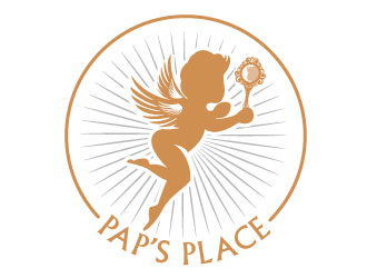 Pap’s Place  logo design by aryamaity