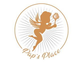 Pap’s Place  logo design by aryamaity