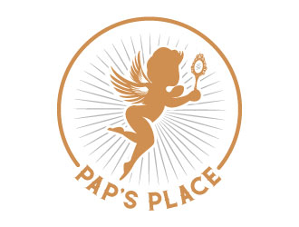 Pap’s Place  logo design by aryamaity