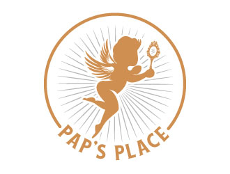 Pap’s Place  logo design by aryamaity