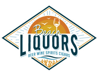 Beach Liquors logo design by REDCROW