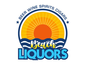 Beach Liquors logo design by LogoInvent