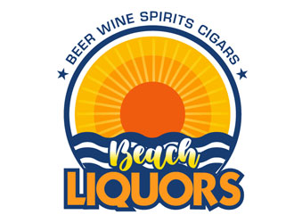 Beach Liquors logo design by LogoInvent