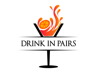 DRINK IN PAIRS logo design by JessicaLopes