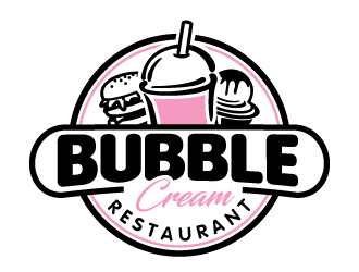 Bubble Cream Restaurant logo design by jaize
