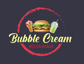 Bubble Cream Restaurant logo design by czars