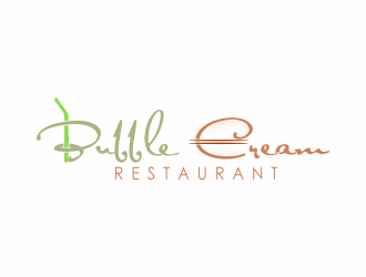 Bubble Cream Restaurant logo design by giphone