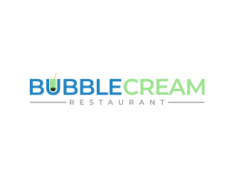 Bubble Cream Restaurant logo design by mutafailan