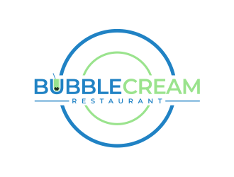 Bubble Cream Restaurant logo design by mutafailan