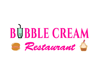 Bubble Cream Restaurant logo design by pilKB