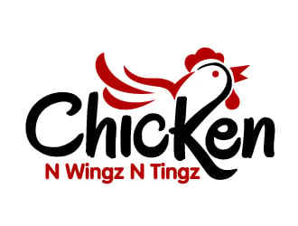 Chicken N Wingz N Tingz logo design by jaize