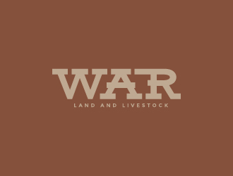 WAR Land And Livestock  logo design by graphica