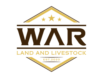WAR Land And Livestock  logo design by akilis13