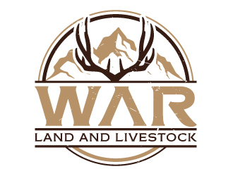 WAR Land And Livestock  logo design by akilis13