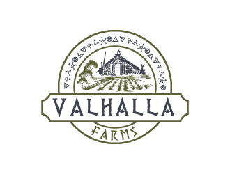 Valhalla Farms logo design by nona
