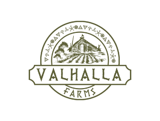 Valhalla Farms logo design by nona