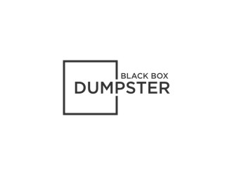 Black Box Dumpster logo design by bombers