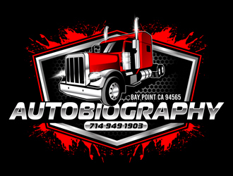 Autobiography transportation & logistics LLC  logo design by DreamLogoDesign