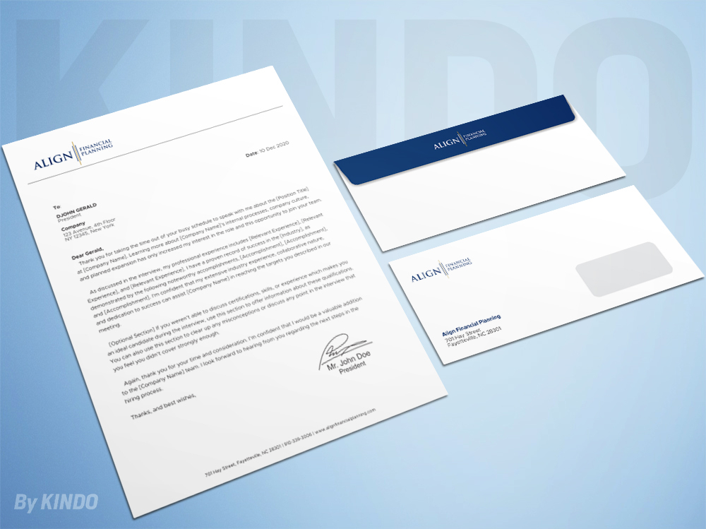 Align Financial Planning logo design by Kindo