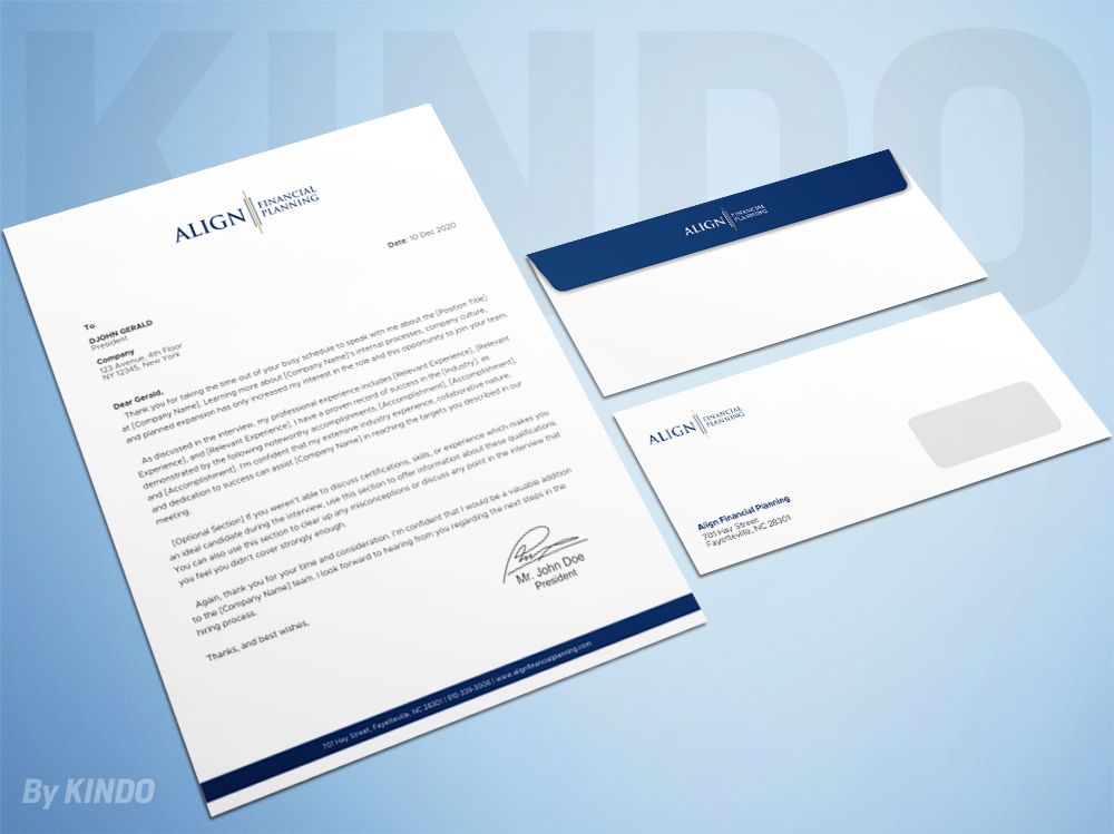 Align Financial Planning logo design by Kindo