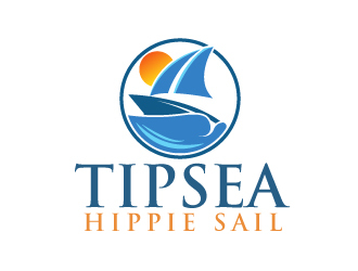 Tipsea Hippie Sail logo design by ElonStark