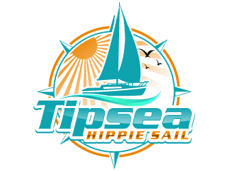 Tipsea Hippie Sail logo design by uttam
