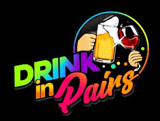 DRINK IN PAIRS logo design by veron
