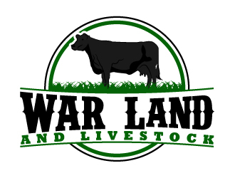 WAR Land And Livestock  logo design by KDesigns