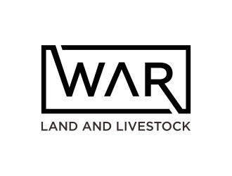 WAR Land And Livestock  logo design by mukleyRx