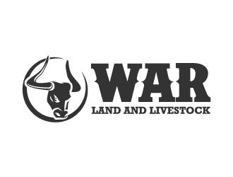 WAR Land And Livestock  logo design by KDesigns