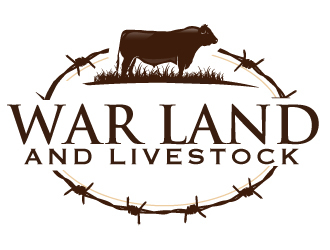 WAR Land And Livestock  logo design by ElonStark