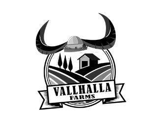 Valhalla Farms logo design by manu.kollam
