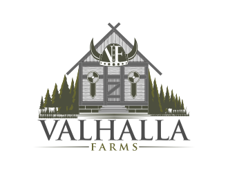 Valhalla Farms logo design by Msinur